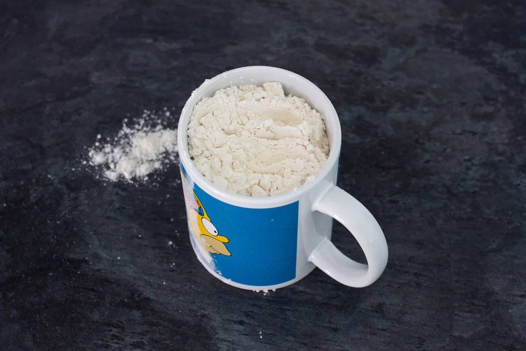 Flour in a mug
