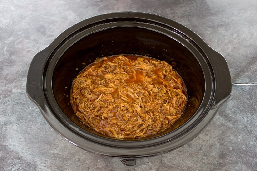 pulled pork in a slow cooker