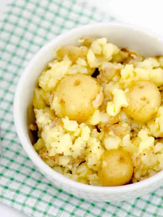 Easy Crushed Baby Potatoes | Potato | Sides | Garlic