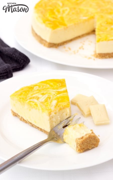 Mango & White Chocolate Cheesecake | Step by Step Picture Recipe