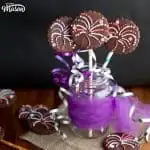 Spectacular Firework Cookies in a jar with curling ribbon