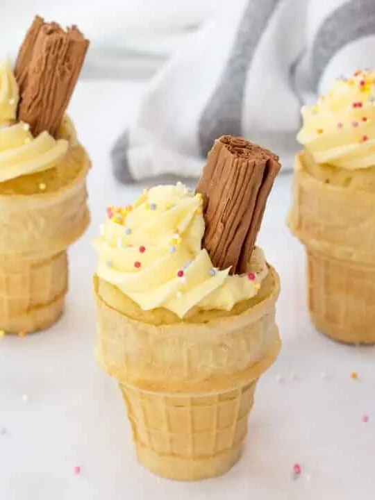 Vanilla Cupcake Cones