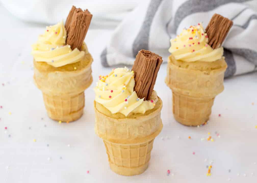 Vanilla Cupcake Cones