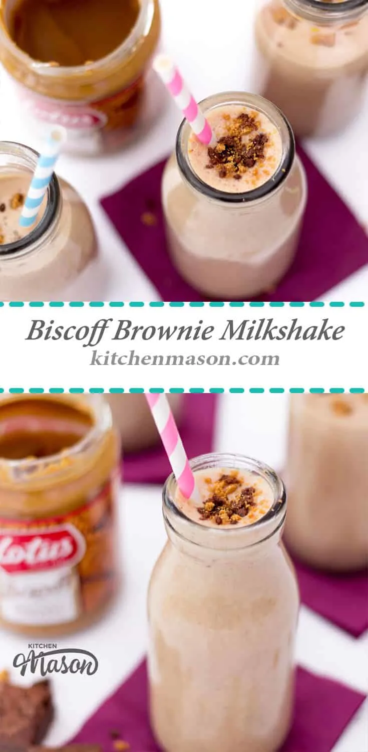 Biscoff Brownie Milkshake | Easy Milkshake Recipe | Easy Biscoff Recipes
