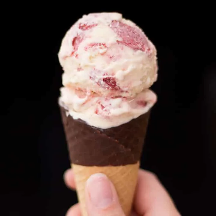 Rhubarb and Custard Ice Cream - Printable Recipe