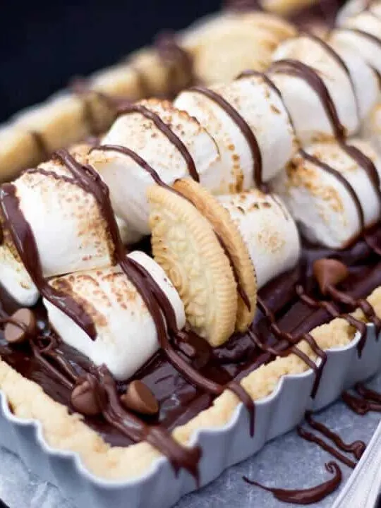 S'mores Tart | No Bake | Easy | Golden Oreo | Chocolate | Marshmallow
