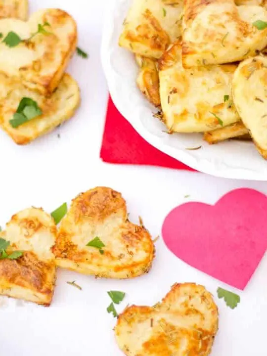 Roast Potato Hearts | Valentines Day | Sides | Simple | Heart