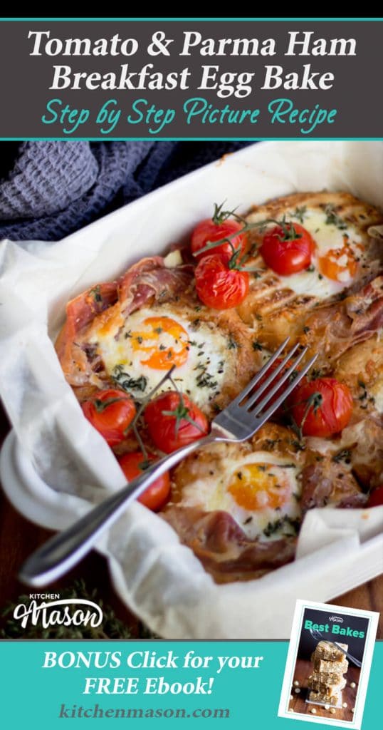Tomato and Parma Ham Breakfast Egg Bake Recipe Kitchen Mason