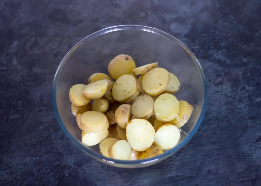 Boiled Potatoes in a Bowl