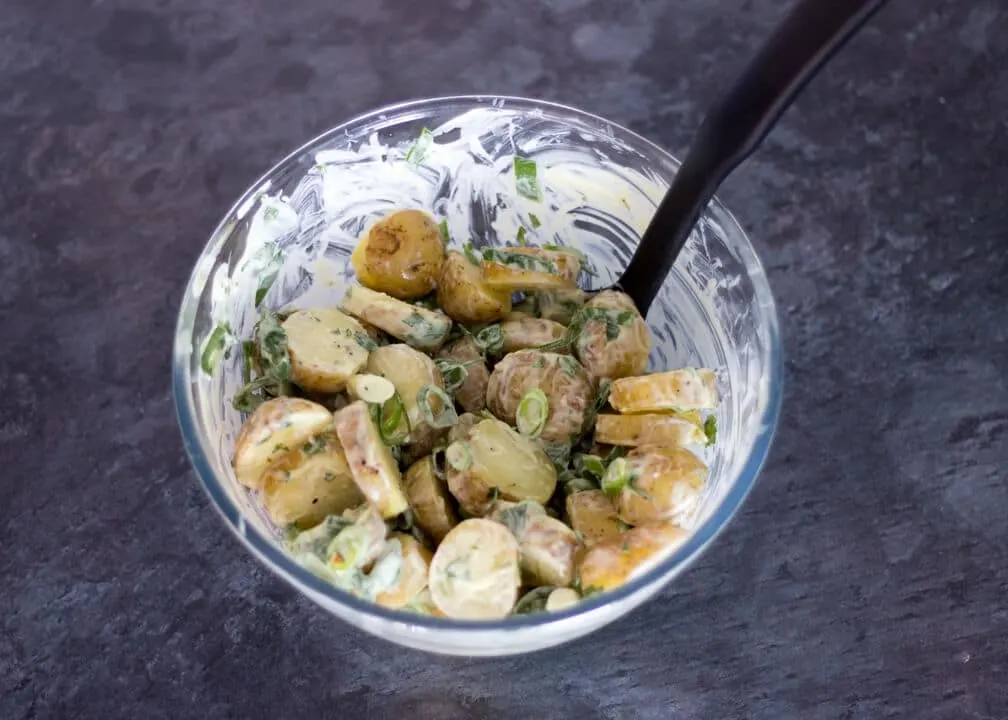 Easy Potato Salad in a Bowl