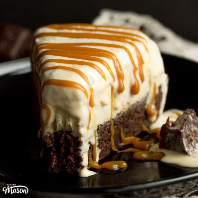 Salted Caramel Brownie Ice Cream Cake Recipe Kitchen Mason