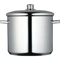 MasterClass Induction-Safe Stainless Steel Stock Pot with Lid, 11 Litre