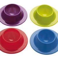 KitchenCraft Colourworks Set of 4 Silicone Egg Cups