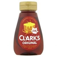 Clarks Original Maple Syrup Blended with Carob Fruit Syrup, 180 ml