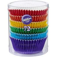 Primary Rainbow Colours Baking Cases, Standard, pack of 72
