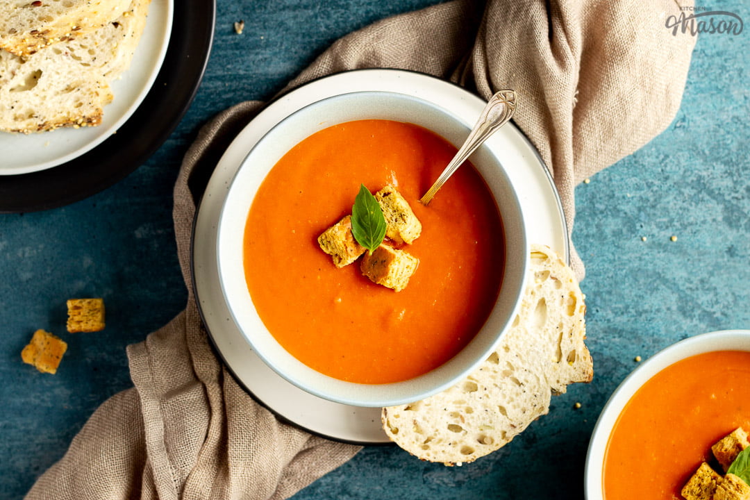 CRAZY Easy Tomato Soup Recipe | Step by Step Pictures - Kitchen Mason