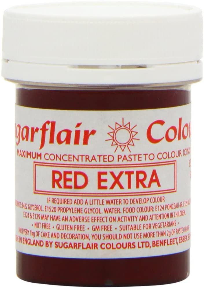 Sugarflair Red Extra Food Colouring Gel