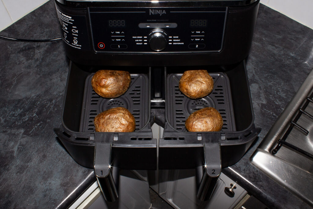Jacket potatoes in an air fryer