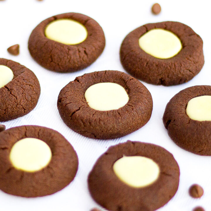 Mint Chocolate Thumbprint Cookies - Printable Recipe