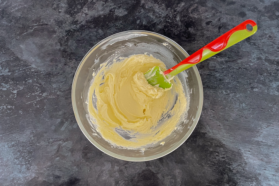 creamed butter and sugar