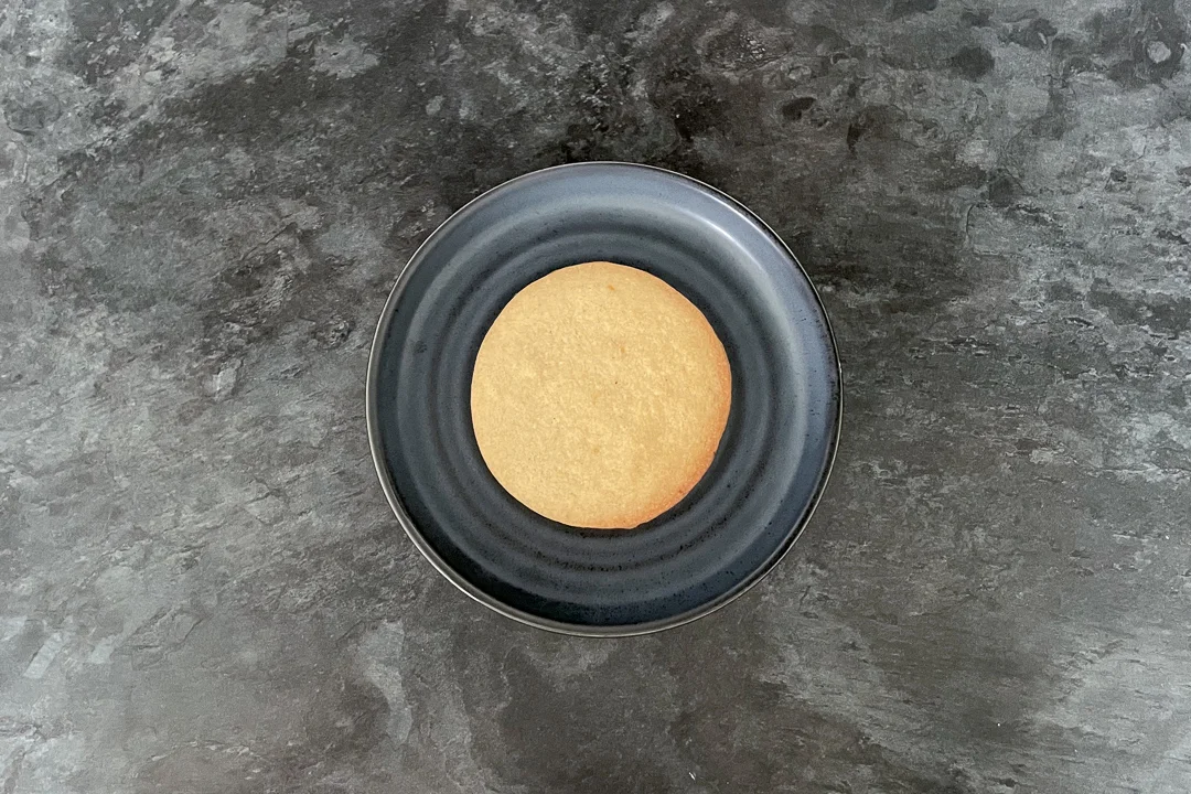 The base of the cookie tree on a plate