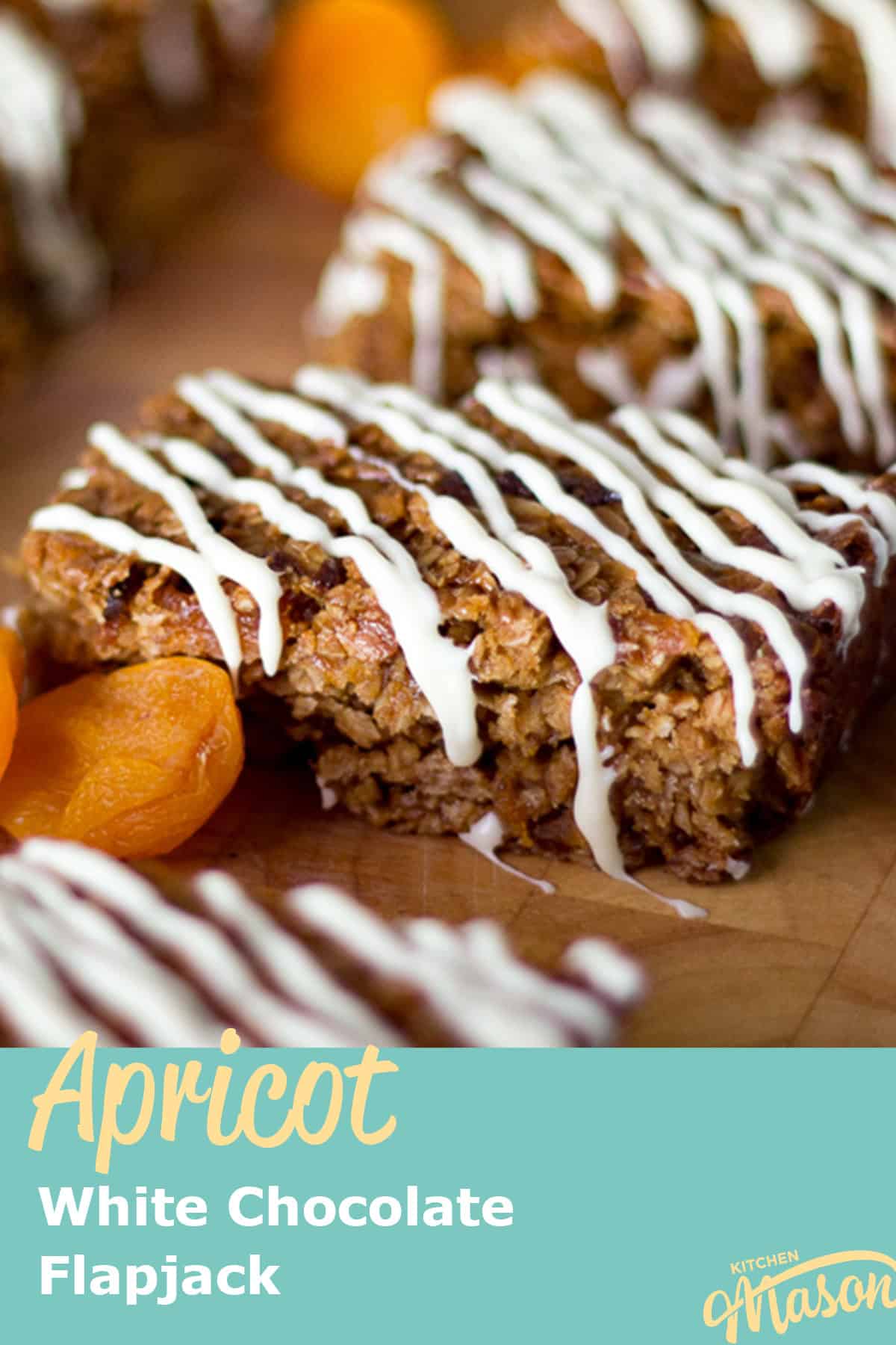 Apricot and White Chocolate Flapjack Recipe UK | Kitchen Mason