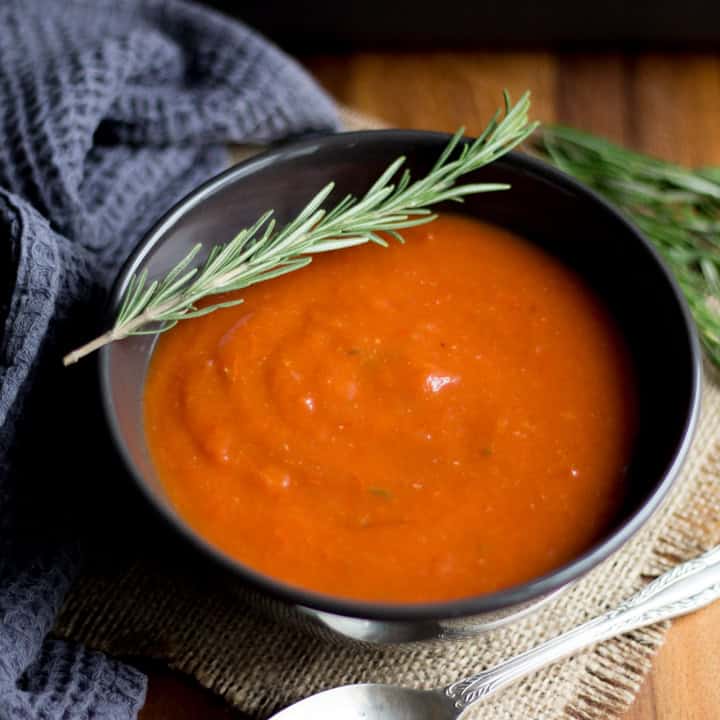 ★★★★★ (5.0)&nbsp;1 hr Balsamic Roast Red Pepper and Tomato Soup