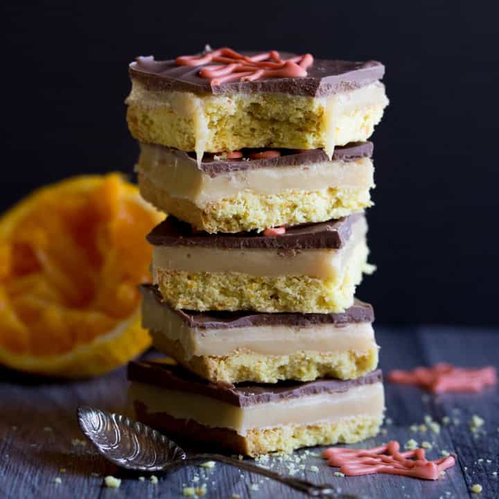 ★★★★★ (5.0)&nbsp;1 hr 10 mins Easy Chocolate Orange Caramel Shortbread Recipe